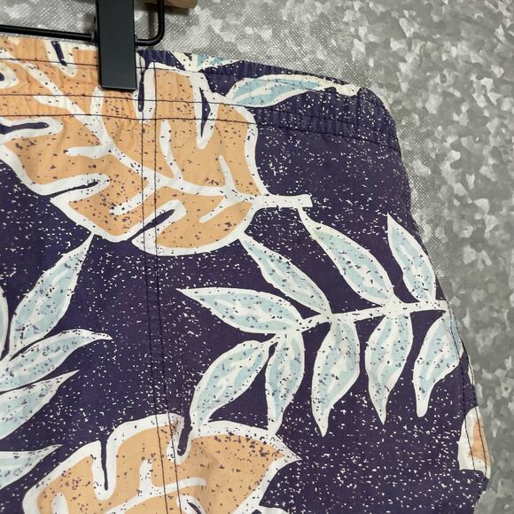 Newport Blue Men's Blue Vintage 90's Swim Trunks - Size XL - 1990's Board Shorts - Picture 2 of 7